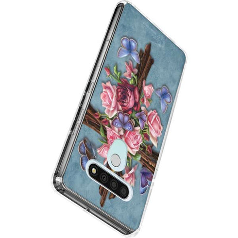 Flower Cross by Brigid Ashwood LG Stylo 6 Clear Case