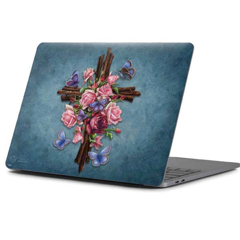 Brigid Ashwood Flower Cross Apple MacBook Pro 13-inch Skin