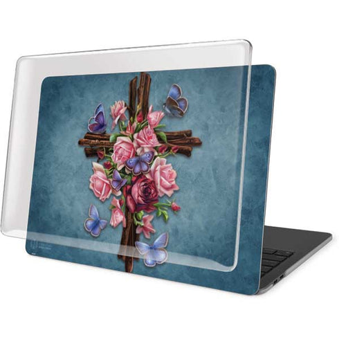 Brigid Ashwood Flower Cross MacBook Pro 16in (2019-20) Case plus Skin