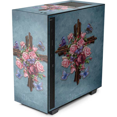 Brigid Ashwood Flower Cross NZXT H510 Compact ATX Mid-Tower Case Skin