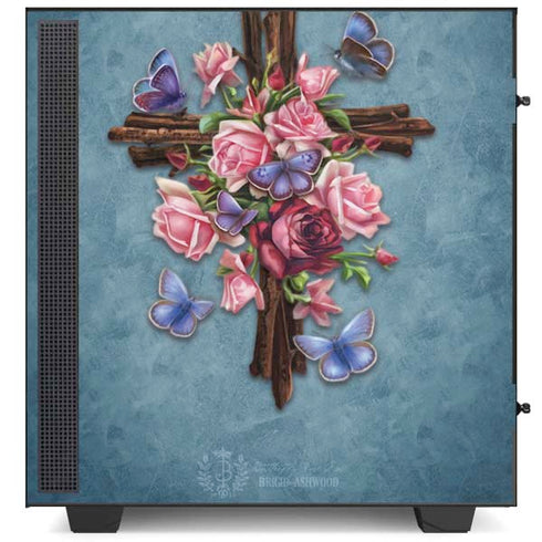 Brigid Ashwood Flower Cross NZXT H510 Compact ATX Mid-Tower Case Skin