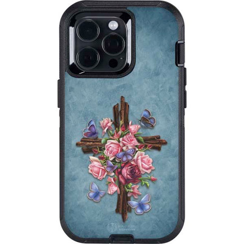 Flower Cross by Brigid Ashwood Otterbox Defender iPhone Skin