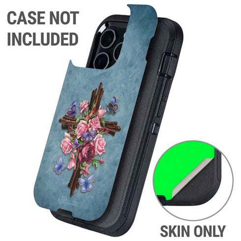 Flower Cross by Brigid Ashwood Otterbox Defender iPhone Skin