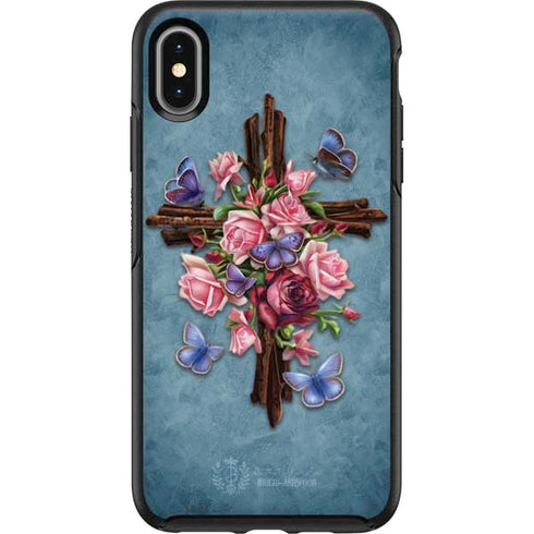 Brigid Ashwood Flower Cross Otterbox Symmetry iPhone Skin
