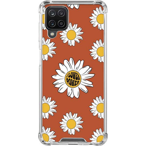 Flower Power Galaxy A12 Clear Case