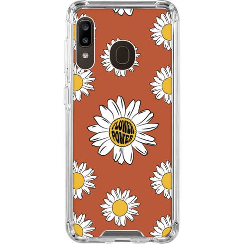 Flower Power Galaxy A30 Clear Case