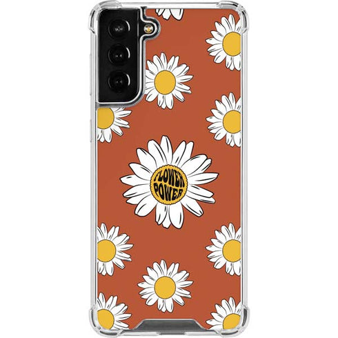 Flower Power Galaxy S21 FE Clear Case