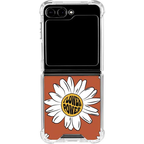 Flower Power Galaxy Z Flip5 5G Clear Case