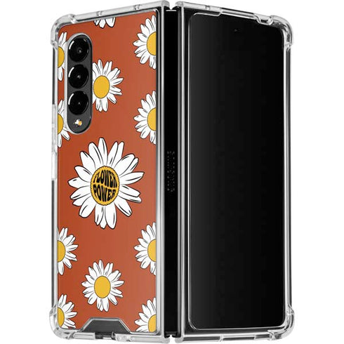 Flower Power Galaxy Z Fold4 5G Clear Case