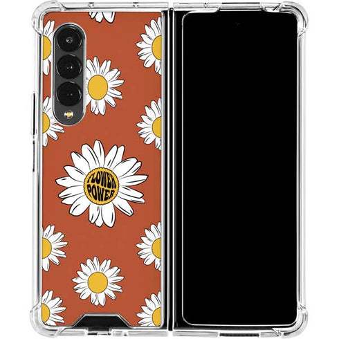 Flower Power Galaxy Z Fold4 5G Clear Case