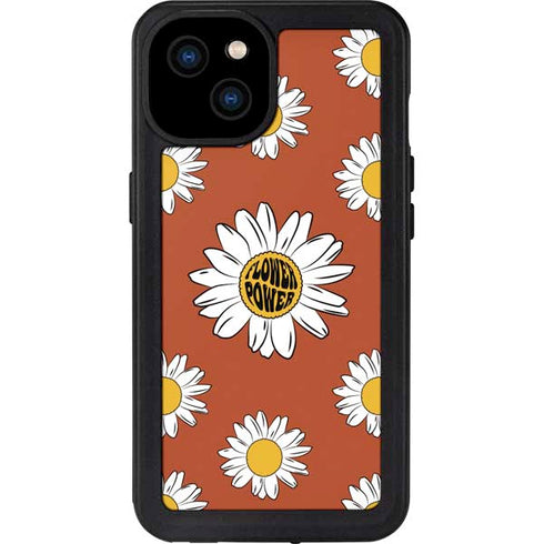Flower Power iPhone 15 Plus Waterproof Case