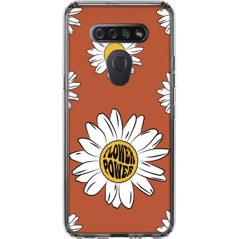 Flower Power LG K51/Q51 Clear Case