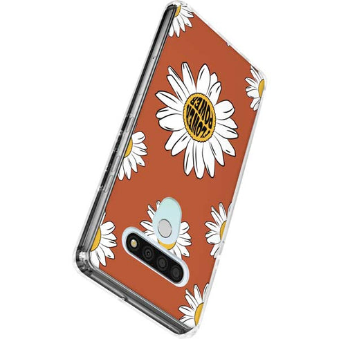 Flower Power LG Stylo 6 Clear Case