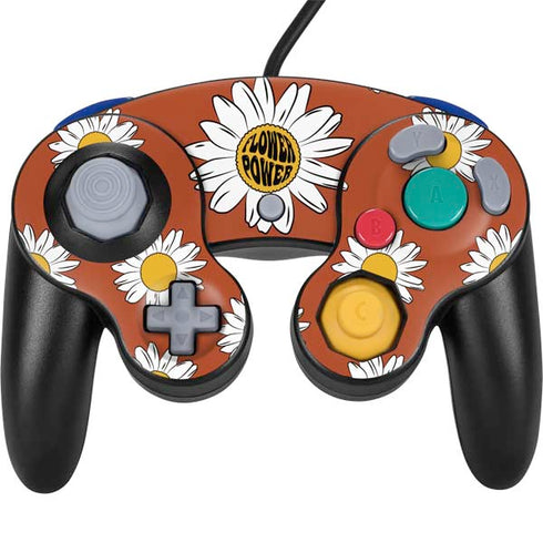 Flower Power Nintendo GameCube Controller Skin