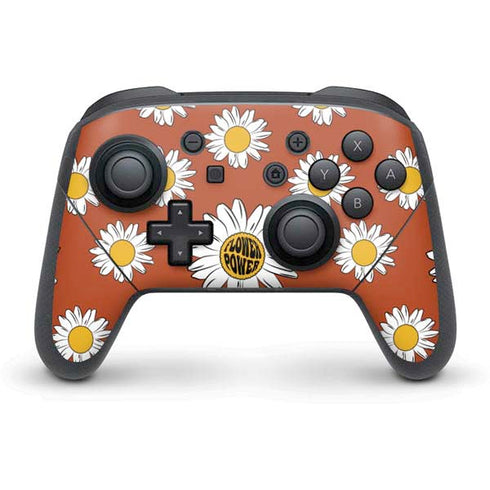 Flower Power Nintendo Switch Pro Controller Skin
