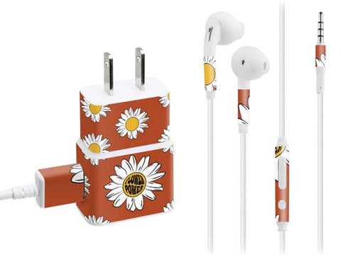 Flower Power Phone Charger Skin