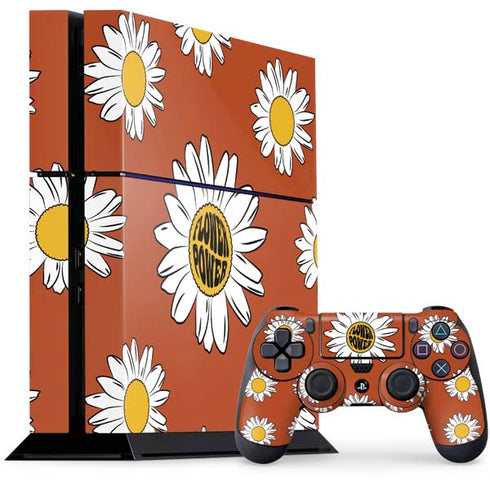 Flower Power PS4 Console and Controller Bundle Skin