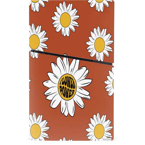Flower Power PS5 Slim Digital Edition Bundle Skin