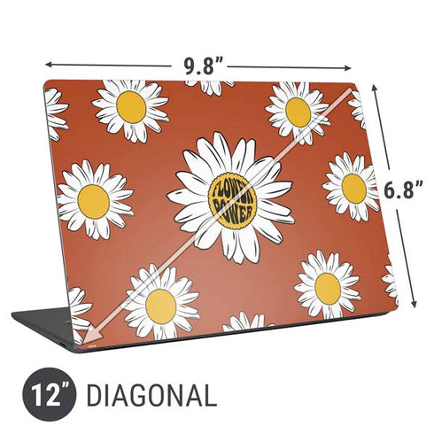 Flower Power Universal Laptop 12in (9.8 x 6.8in) Skin