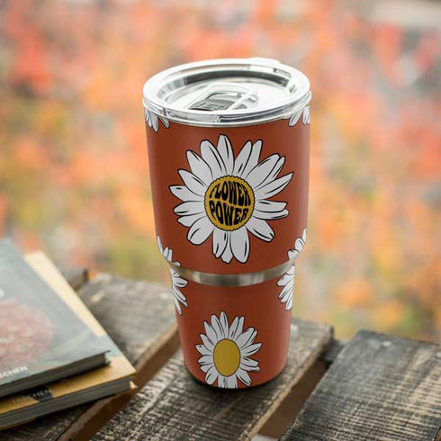 Flower Power Yeti 30oz Rambler Tumbler Skin