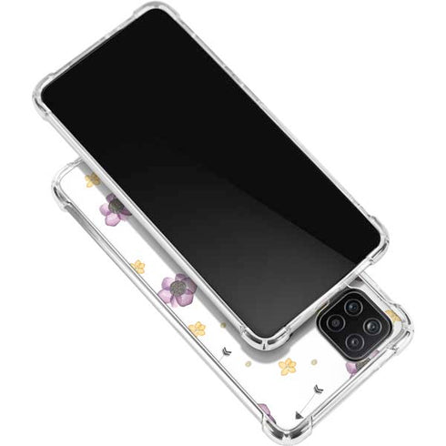 Flowers and Arrows Galaxy A12 Clear Case