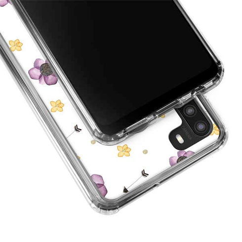 Flowers and Arrows Galaxy A21 Clear Case