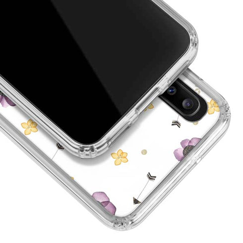 Flowers and Arrows Galaxy A30 Clear Case