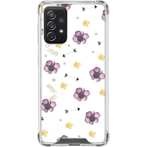 Flowers and Arrows Galaxy A72 5G Clear Case