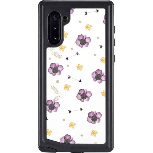 Flowers and Arrows Galaxy Note 10 Waterproof Case