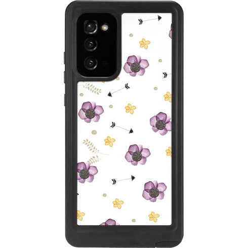Flowers and Arrows Galaxy Note20 5G Waterproof Case