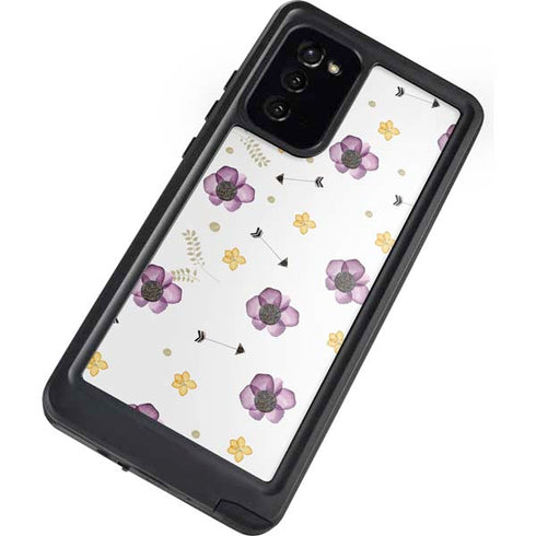Flowers and Arrows Galaxy Note20 5G Waterproof Case