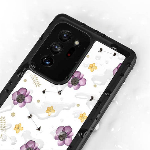 Flowers and Arrows Galaxy Note20 Ultra 5G Waterproof Case