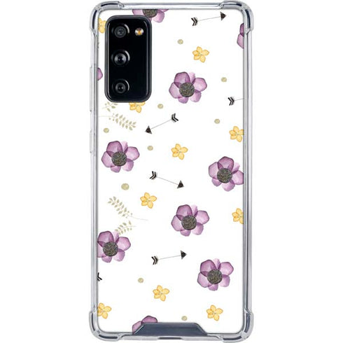 Flowers and Arrows Galaxy S20 FE Clear Case
