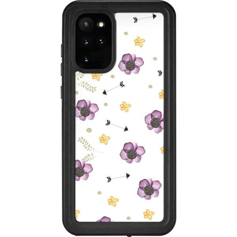 Flowers and Arrows Galaxy S20 Plus Waterproof Case