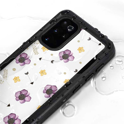 Flowers and Arrows Galaxy S20 Plus Waterproof Case