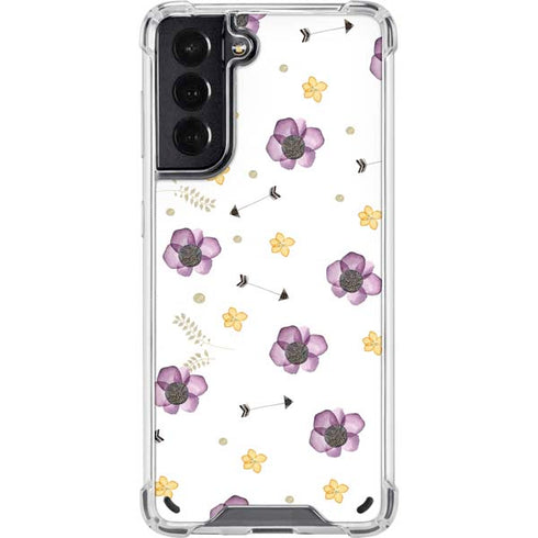 Flowers and Arrows Galaxy S21 5G Clear Case