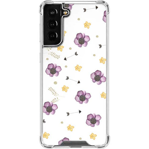 Flowers and Arrows Galaxy S21 FE Clear Case