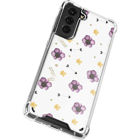 Flowers and Arrows Galaxy S21 Plus 5G Clear Case