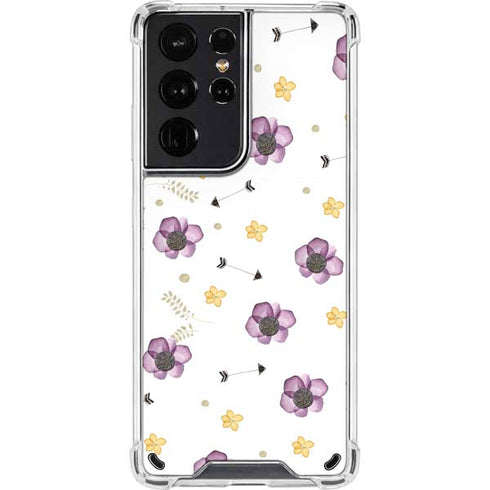 Flowers and Arrows Galaxy S21 Ultra 5G Clear Case