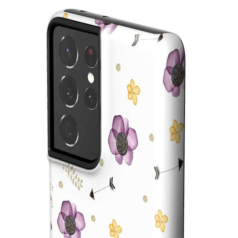 Flowers and Arrows Galaxy S21 Ultra 5G Pro Case