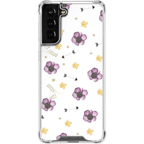 Flowers and Arrows Galaxy S22 Plus Clear Case