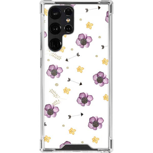 Flowers and Arrows Galaxy S22 Ultra Clear Case