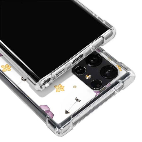 Flowers and Arrows Galaxy S22 Ultra Clear Case
