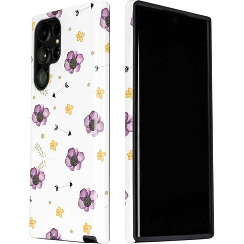 Flowers and Arrows Galaxy S22 Ultra Pro Case