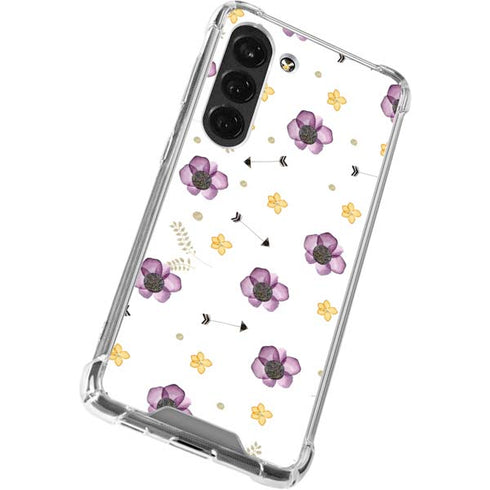 Flowers and Arrows Galaxy S23 Clear Case