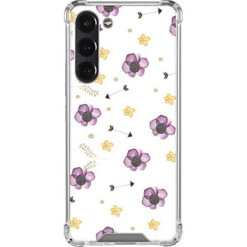 Flowers and Arrows Galaxy S23 Plus Clear Case