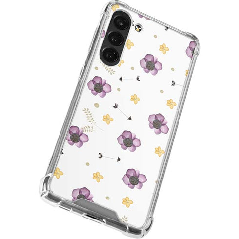 Flowers and Arrows Galaxy S23 Plus Clear Case