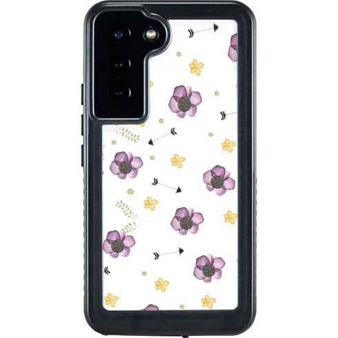 Flowers and Arrows Galaxy S23 Plus Waterproof Case