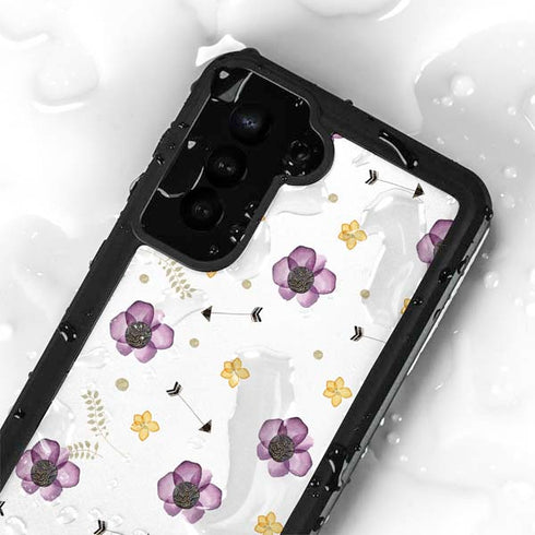 Flowers and Arrows Galaxy S23 Plus Waterproof Case
