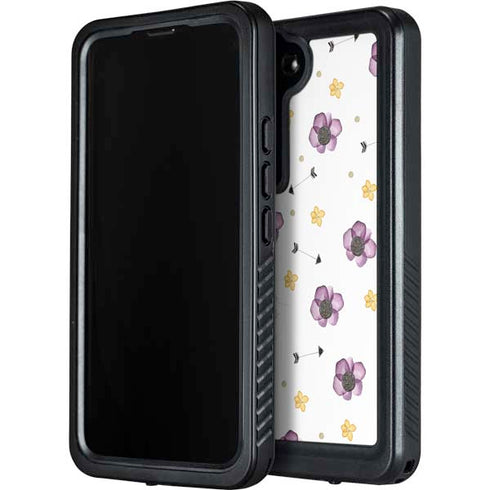 Flowers and Arrows Galaxy S23 Waterproof Case